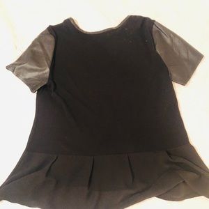 LOFT Tops - Leather detail! LOFT Tops - Leather detail!